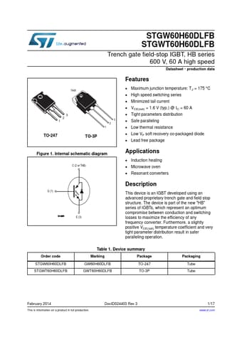  Datasheet Preview Page 1