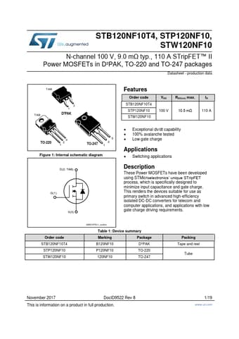 Datasheet Preview Page 1
