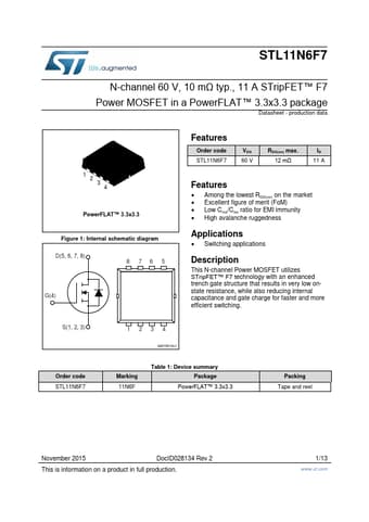  Datasheet Preview Page 1