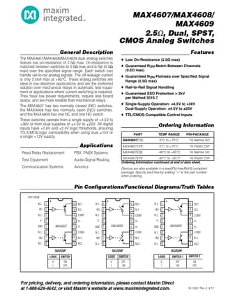  Datasheet Preview Page 1