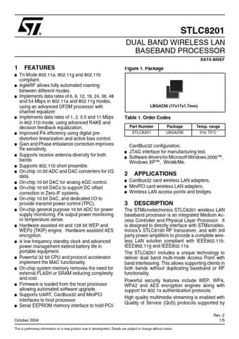  Datasheet Preview Page 1