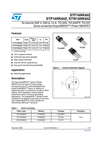  Datasheet Preview Page 1
