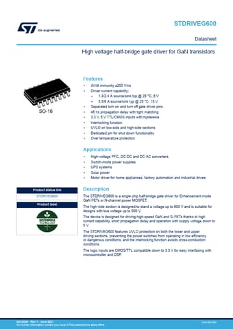  Datasheet Preview Page 1