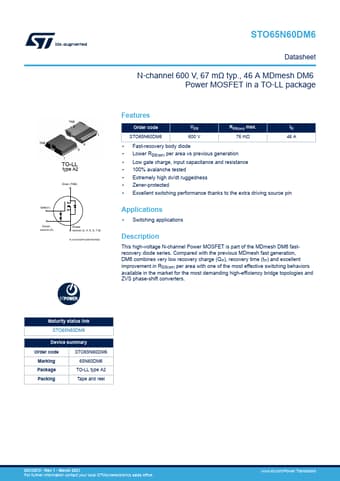  Datasheet Preview Page 1