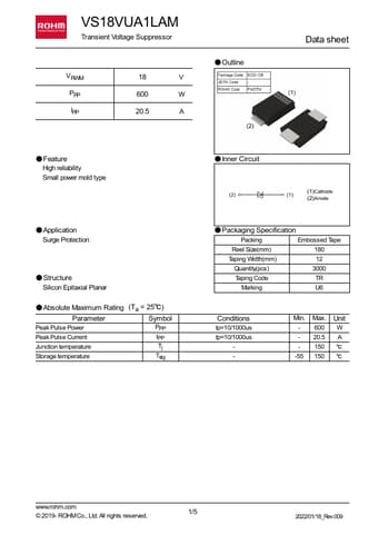  Datasheet Preview Page 1