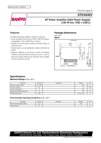  Datasheet Preview Page 1