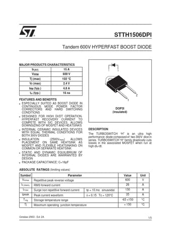  Datasheet Preview Page 1