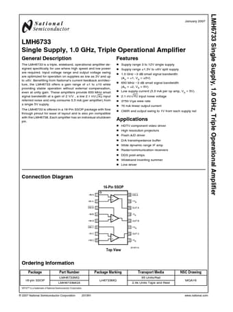  Datasheet Preview Page 1