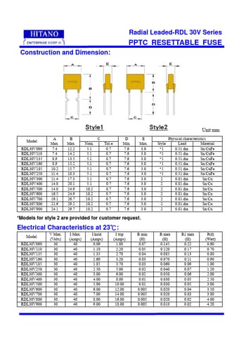  Datasheet Preview Page 1
