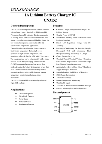  Datasheet Preview Page 1
