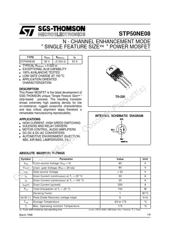  Datasheet Preview Page 1
