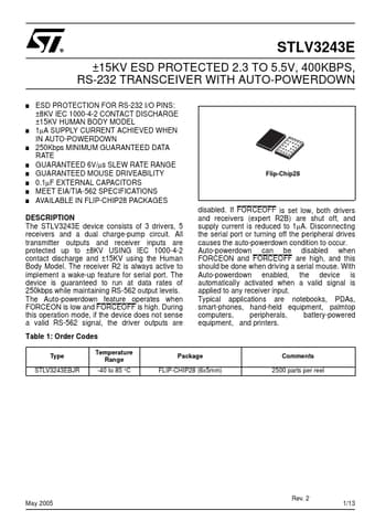  Datasheet Preview Page 1