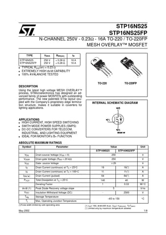  Datasheet Preview Page 1