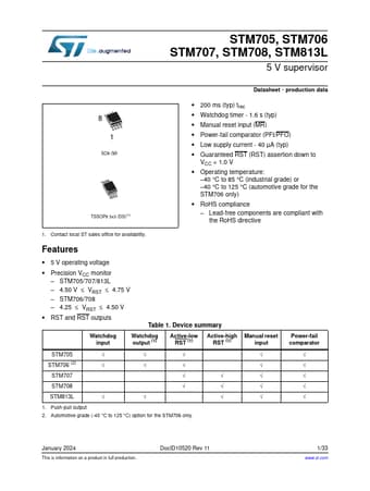  Datasheet Preview Page 1