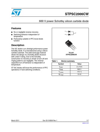  Datasheet Preview Page 1