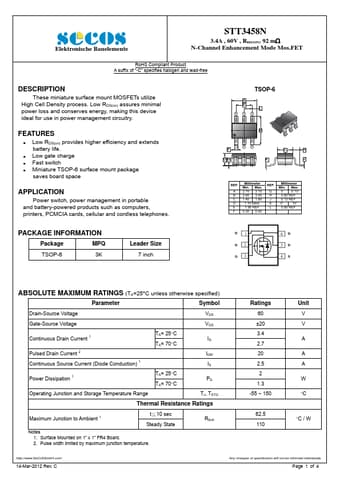  Datasheet Preview Page 1