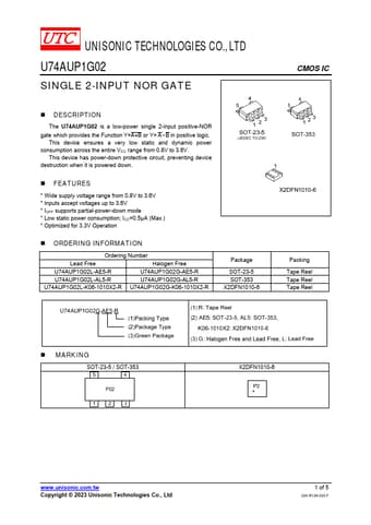  Datasheet Preview Page 1
