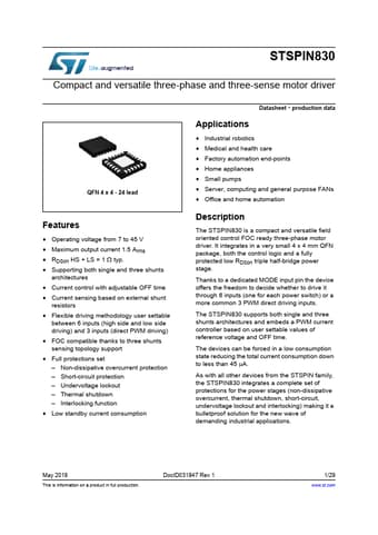  Datasheet Preview Page 1