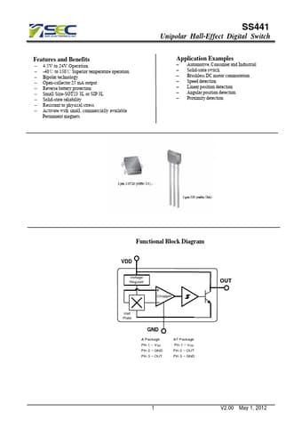  Datasheet Preview Page 1