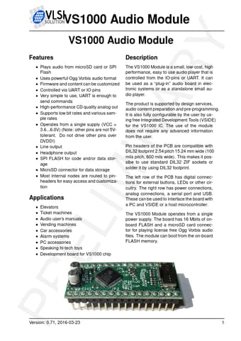  Datasheet Preview Page 1