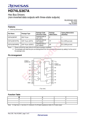  Datasheet Preview Page 1