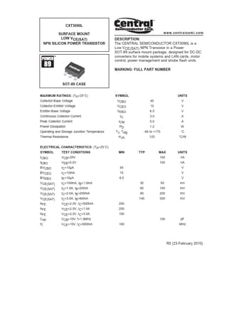  Datasheet Preview Page 1