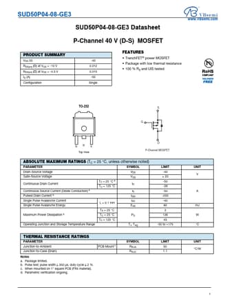  Datasheet Preview Page 1