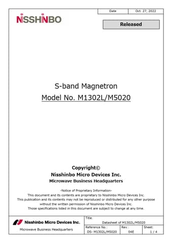  Datasheet Preview Page 1