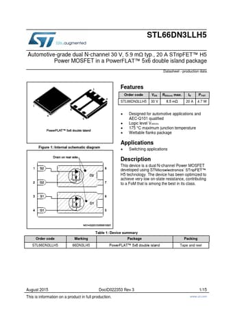  Datasheet Preview Page 1
