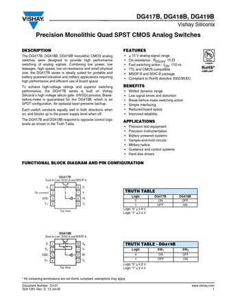  Datasheet Preview Page 1