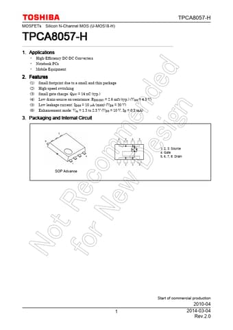  Datasheet Preview Page 1