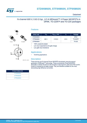  Datasheet Preview Page 1