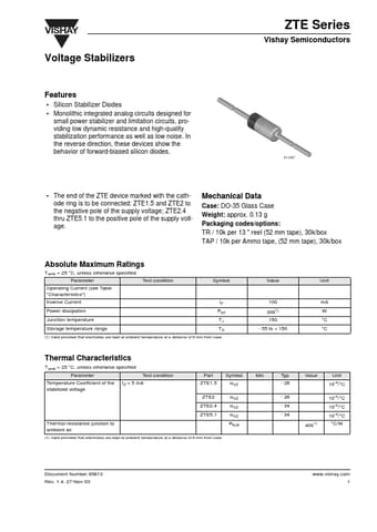  Datasheet Preview Page 1