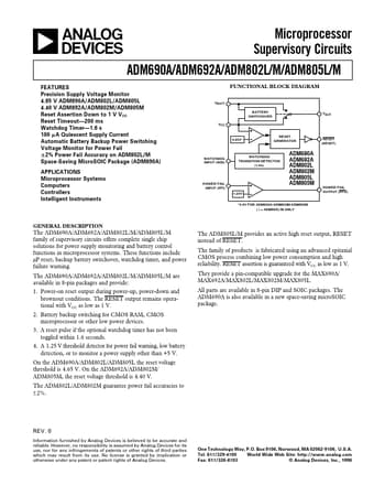 Datasheet Preview Page 1