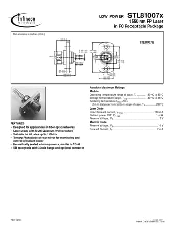  Datasheet Preview Page 1