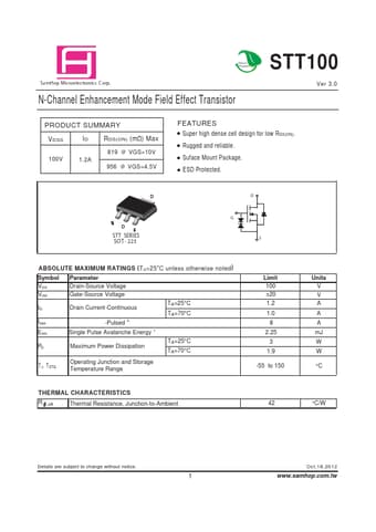  Datasheet Preview Page 1