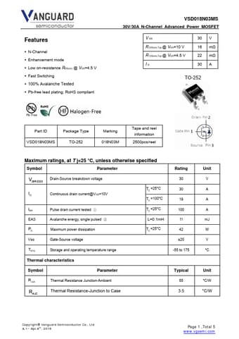  Datasheet Preview Page 1