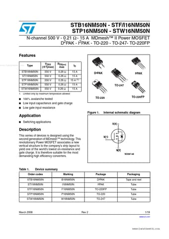  Datasheet Preview Page 1