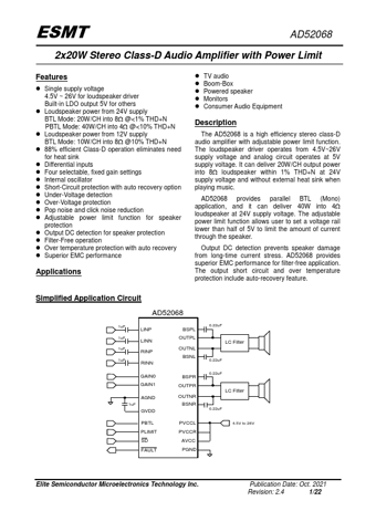  Datasheet Preview Page 1