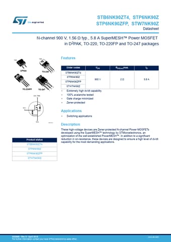  Datasheet Preview Page 1