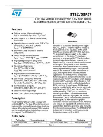  Datasheet Preview Page 1