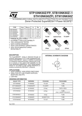  Datasheet Preview Page 1