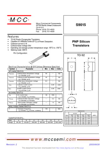  Datasheet Preview Page 1