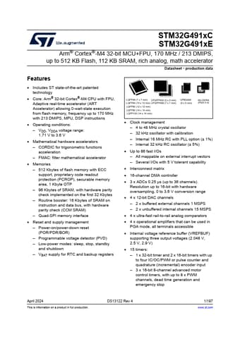  Datasheet Preview Page 1