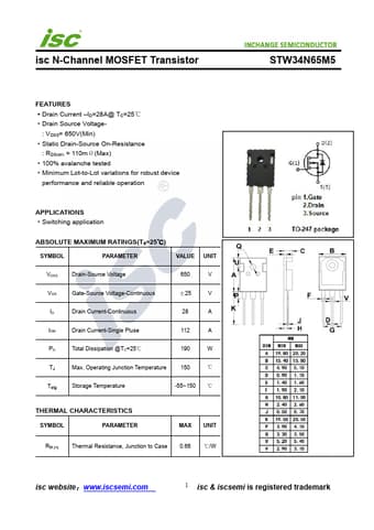  Datasheet Preview Page 1