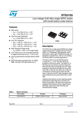  Datasheet Preview Page 1