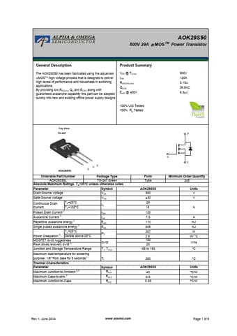  Datasheet Preview Page 1