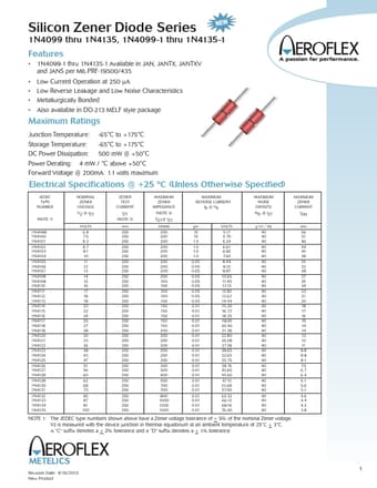  Datasheet Preview Page 1