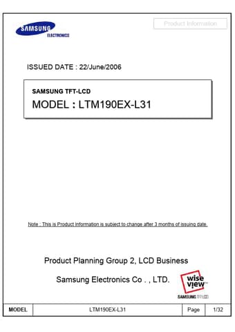  Datasheet Preview Page 1