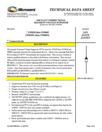  Datasheet Preview Page 1